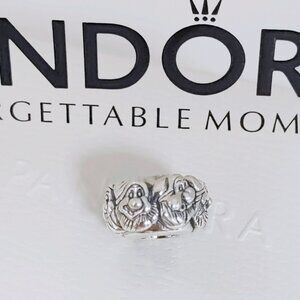 Pandora Silver Seven Dwarves Spacer Charm Bead Sterling Silver